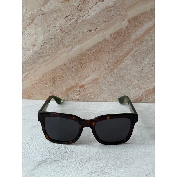 NEW Gucci GG0001/S Brown Havana Striped Arm Sunglasses main image 6